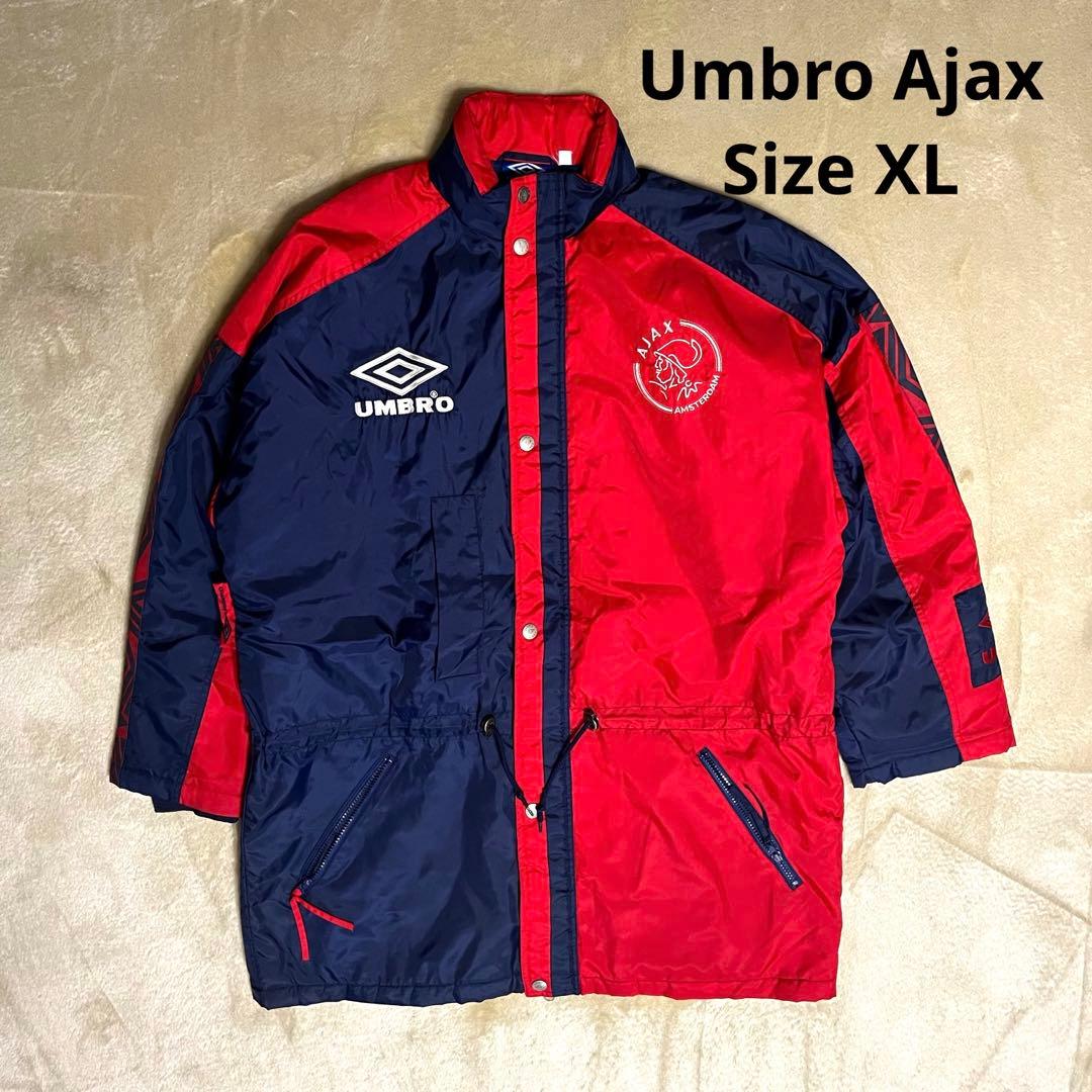 「美品」90s Umbro Ajax アンブロ　アヤックス コート　サイズXL
