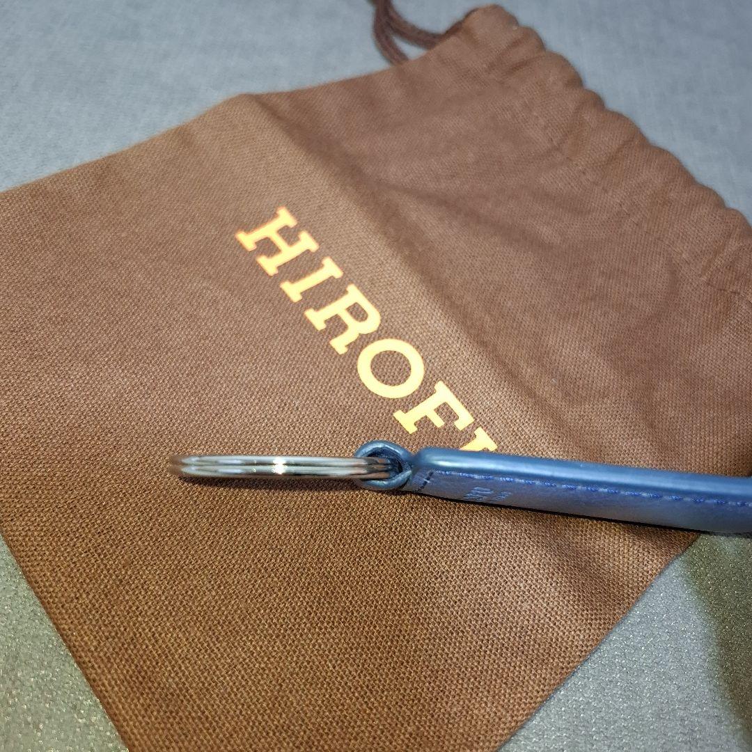 【未使用品】HIROFU ヒロフ キーホルダー 靴べら レザー 本革 ブルー