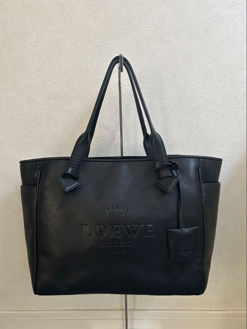 LOEWE 黒 レザートートバッグ