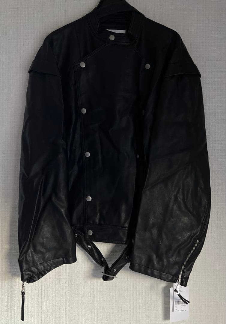 新品タグAMERI RETRO SYNTHETIC LEATHER JACKET