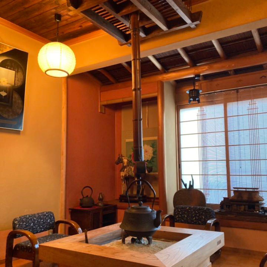 古い大きな鉄瓶 茶道具 置物 和風 大型 骨董品 インテリア レトロ