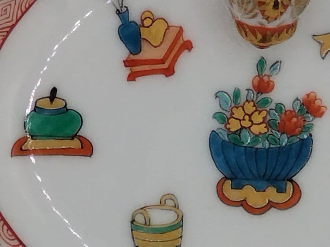 追加出品 HEREND「シノワズリ　ボワッソン」宝尽くし 小物入れ ミニトレイ