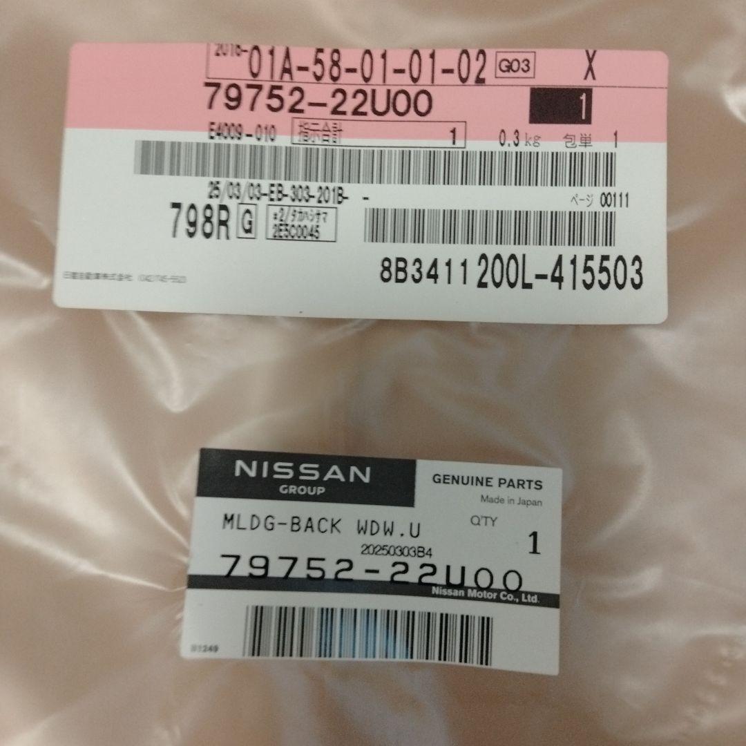 BCNR33 ECR33 日産 バックモールとウィンドウモールSET 新品