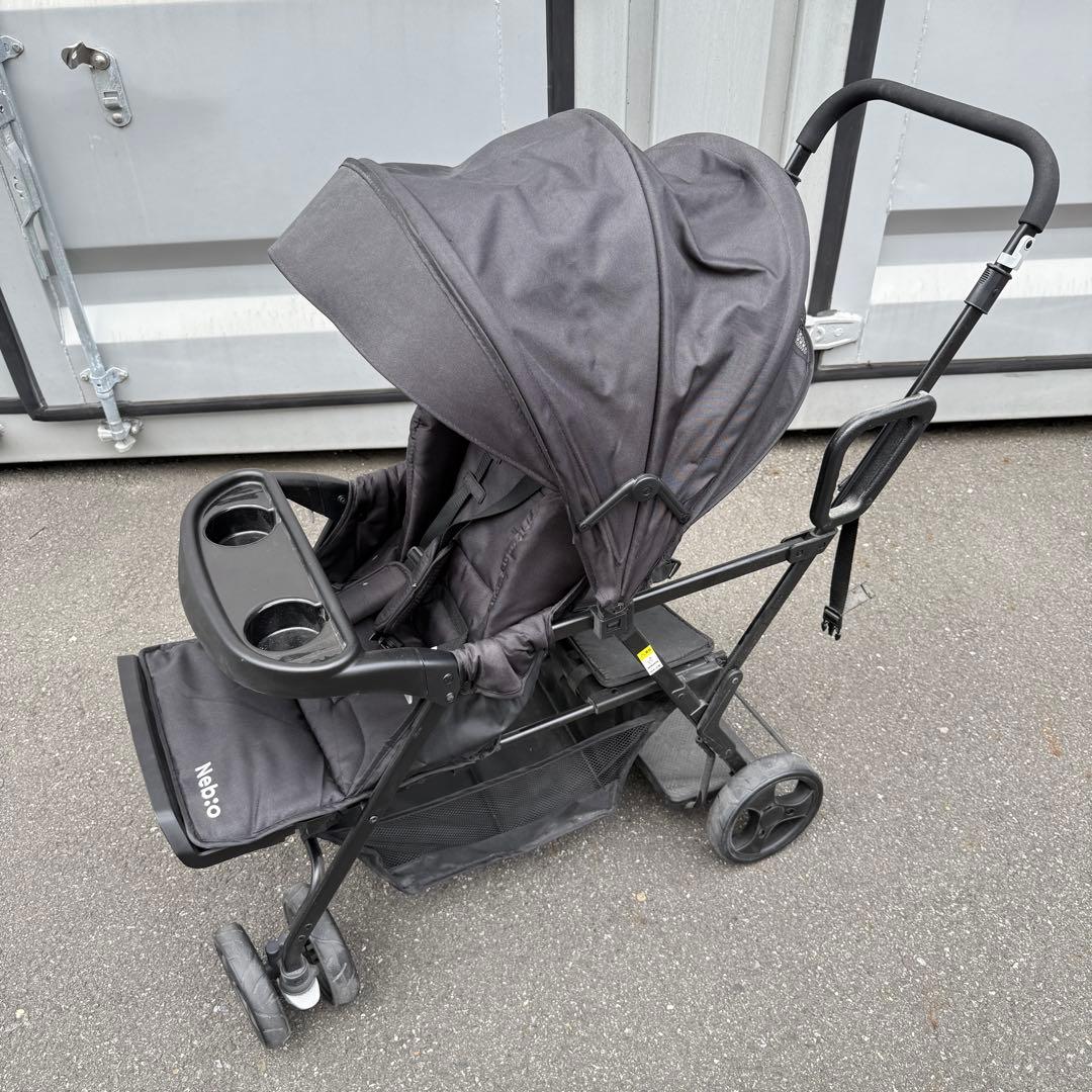 【東京足立区】nebio ネビオ2人乗りベビーカー　2人でゴー 使用回数5回以内