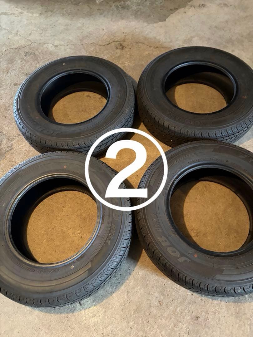 ［新品溝同様］ヨコハマ195/80R15 ハイエース 2025年製　2本