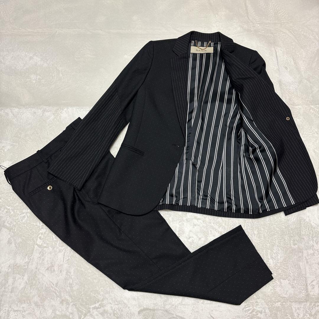 【極美品】ポールスミス　セットアップ　切替デザイン　切り返し　ブラック　L