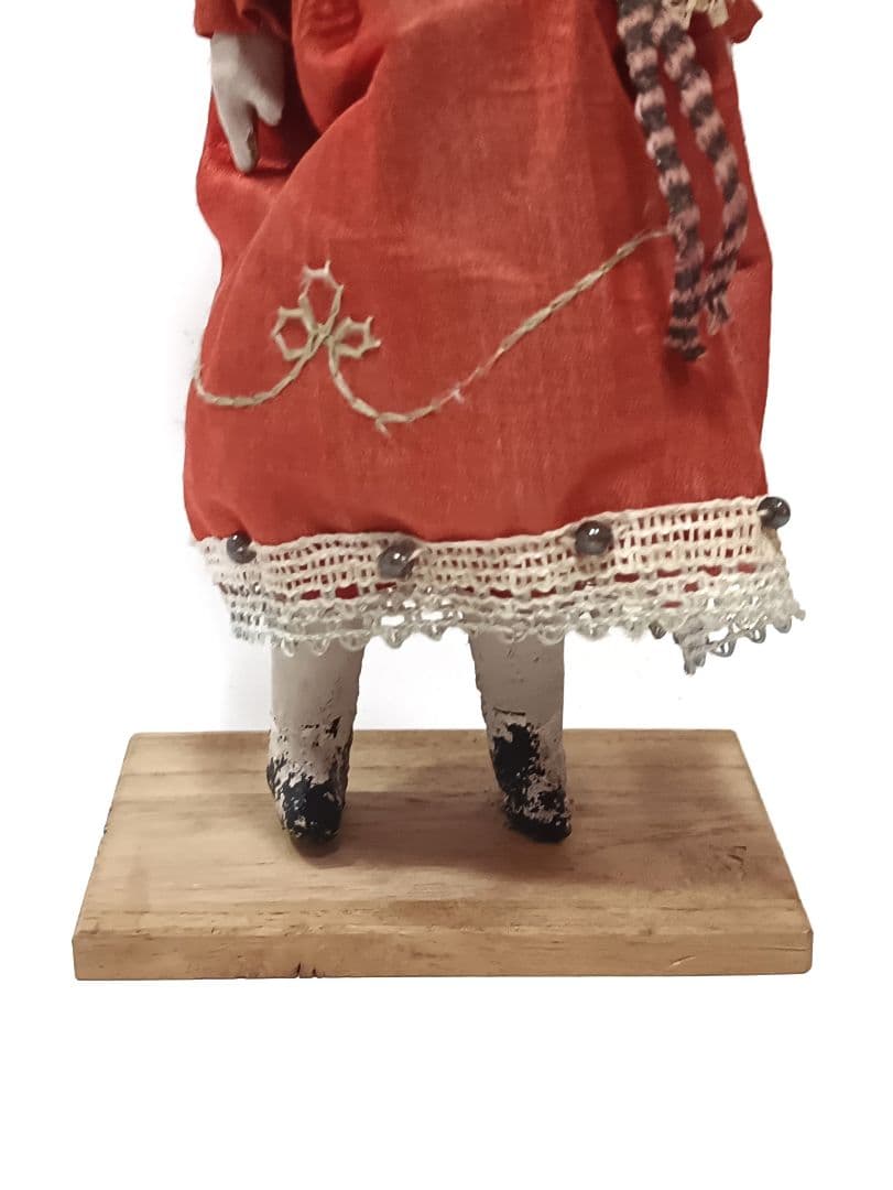 明治末〜大正初期 ビスクドール 木製ボディ アンティーク人形