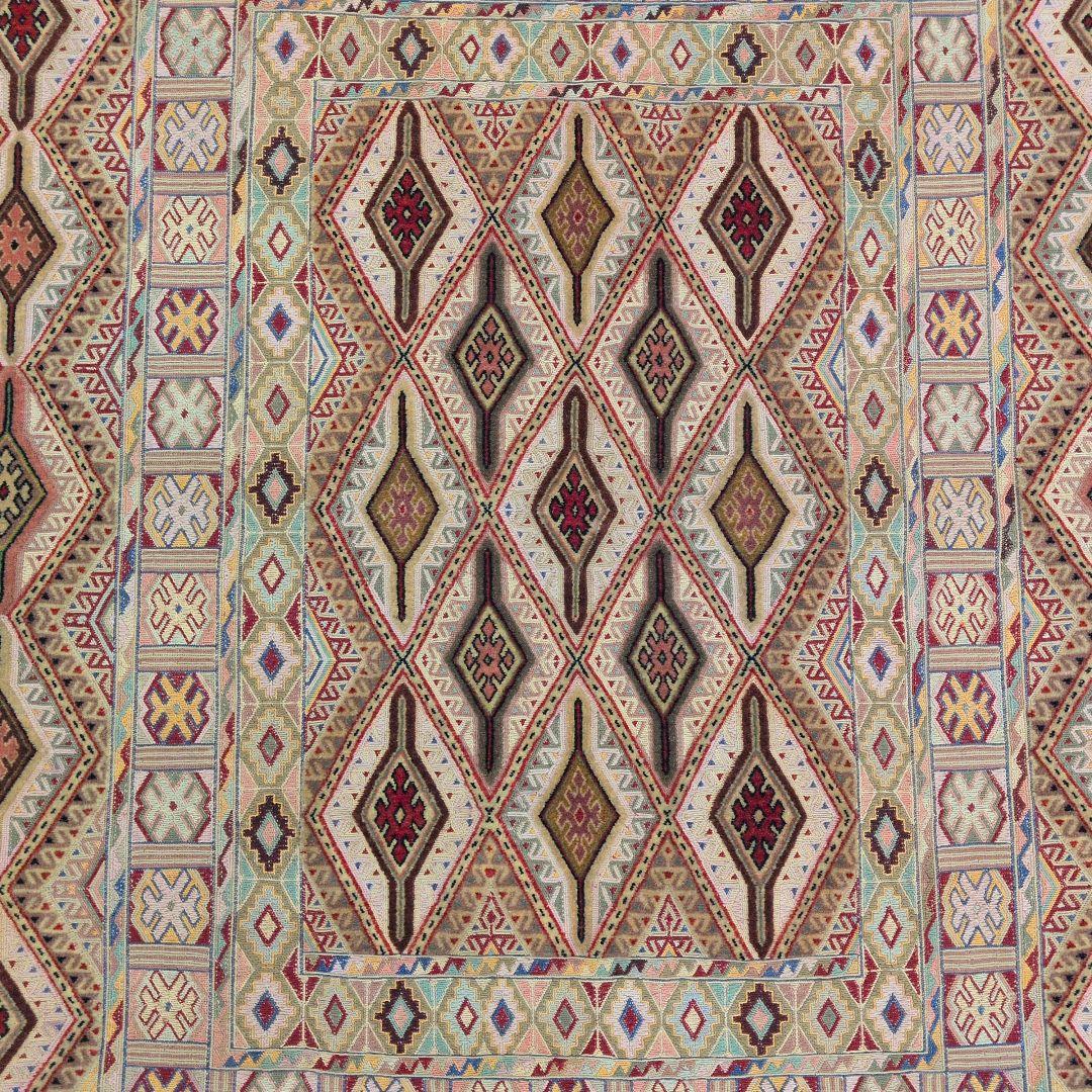 127x169cmアフガニスタン手織りキリム(359)カーペット・じゅうたんラグ