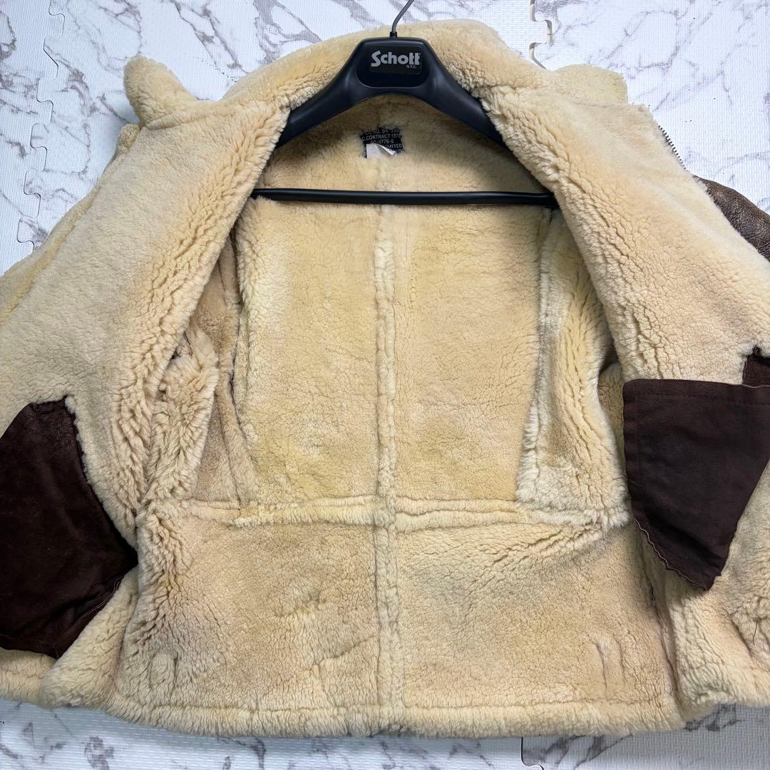 雰囲気抜群✨アヴィレックス B-9 フライトジャケット ムートン 40size