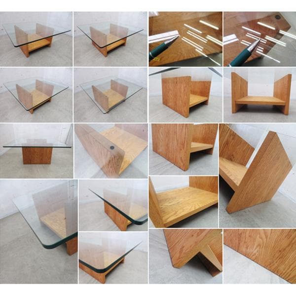 展示品■モモナチュラル■GLASS LOW TABLE■リビングテーブル■