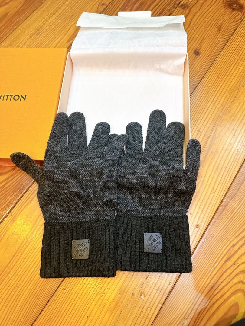 美品LOUIS VUITTON ダミエ　イタリア製手袋