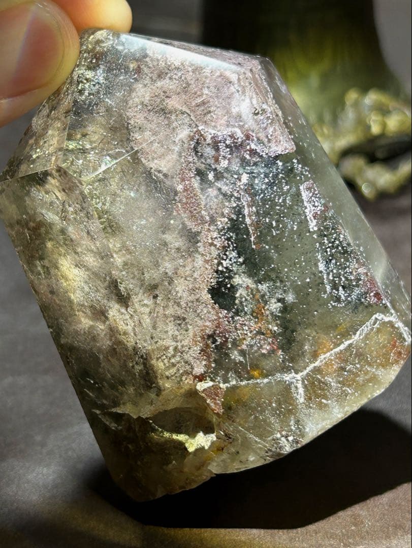 ⭐️別格高級品！帝王秘宝！ガーデンクォーツ　原石　六角柱