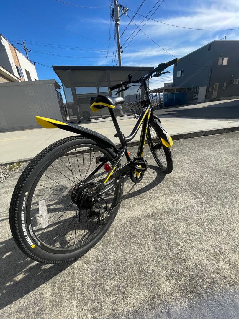 子供用自転車 黒と黄色 24インチ　へいぱぱさん専用