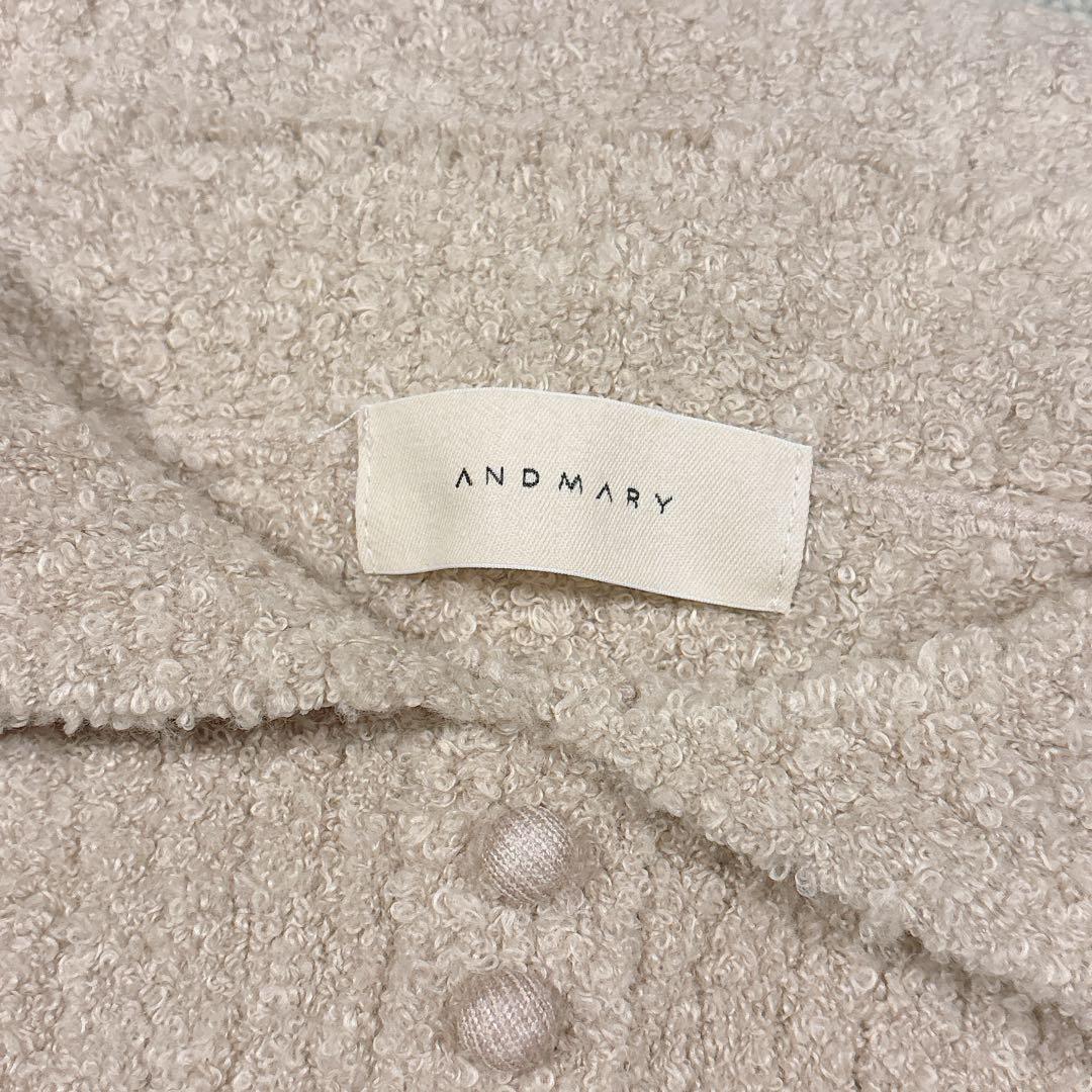 トップス andmary Flora knit tops (pink beige_F)