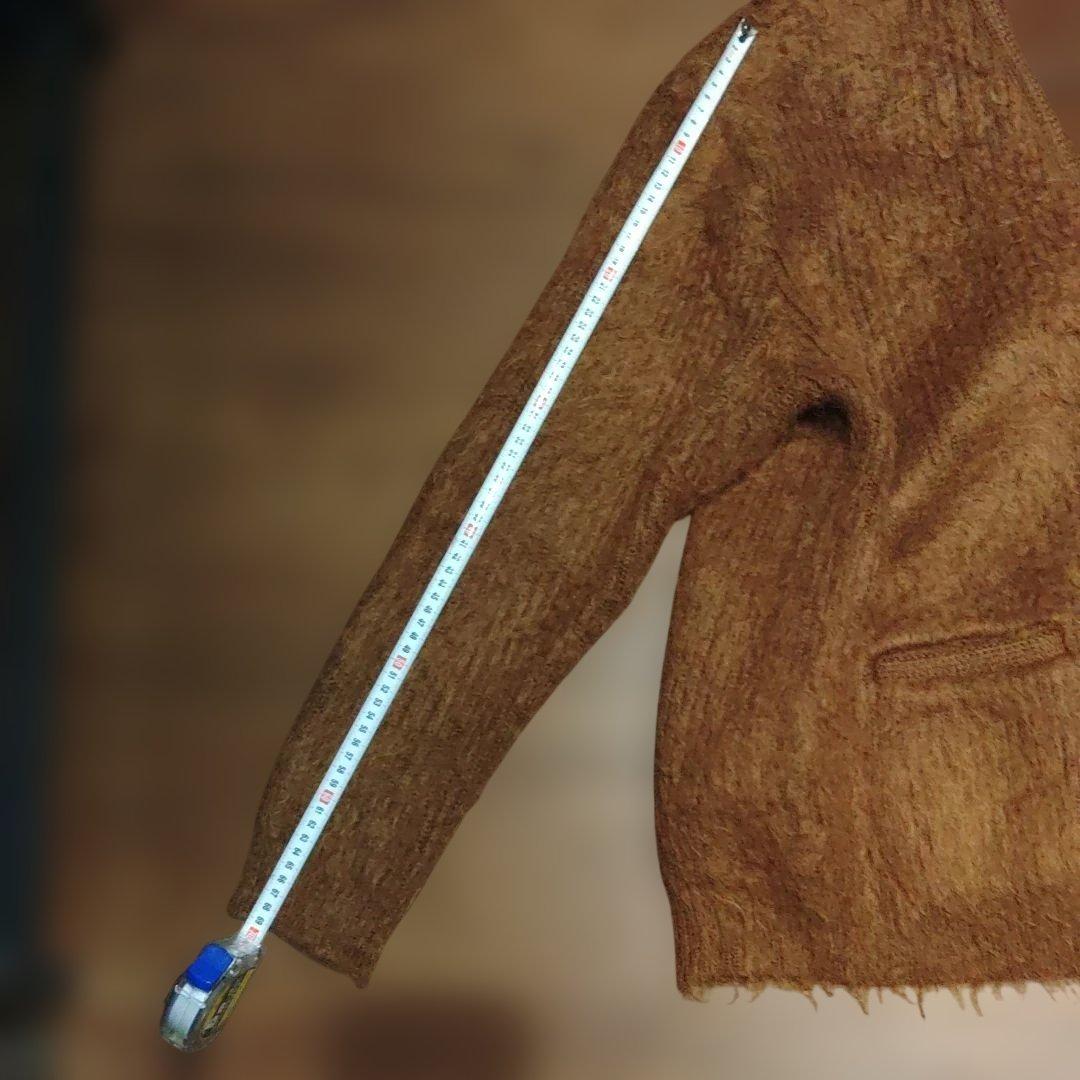 モヘアカーディガン　ブラウン