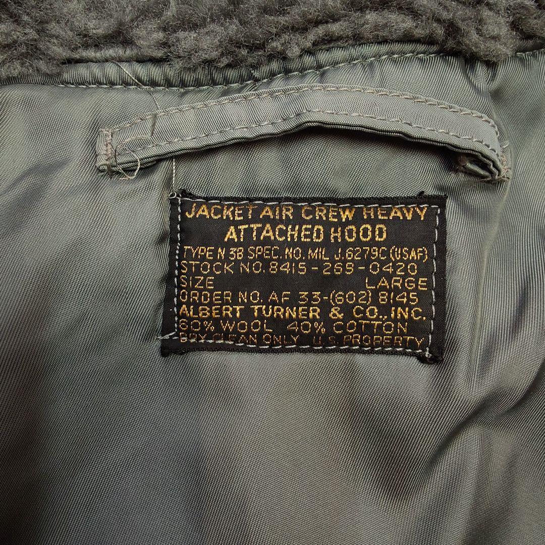 【50s】米軍実物 USAF 最初期 黒タグ N-3B フライトジャケット L