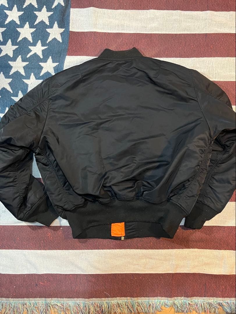 90s ALPHA INDUSTRIES MA-1 フライトジャケット XL 黒