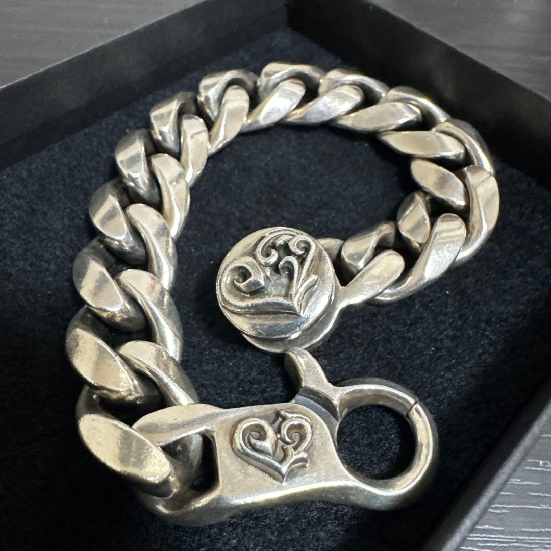 美品　ディールデザイン　クラシックチェーン　ブレスレット　シルバー925