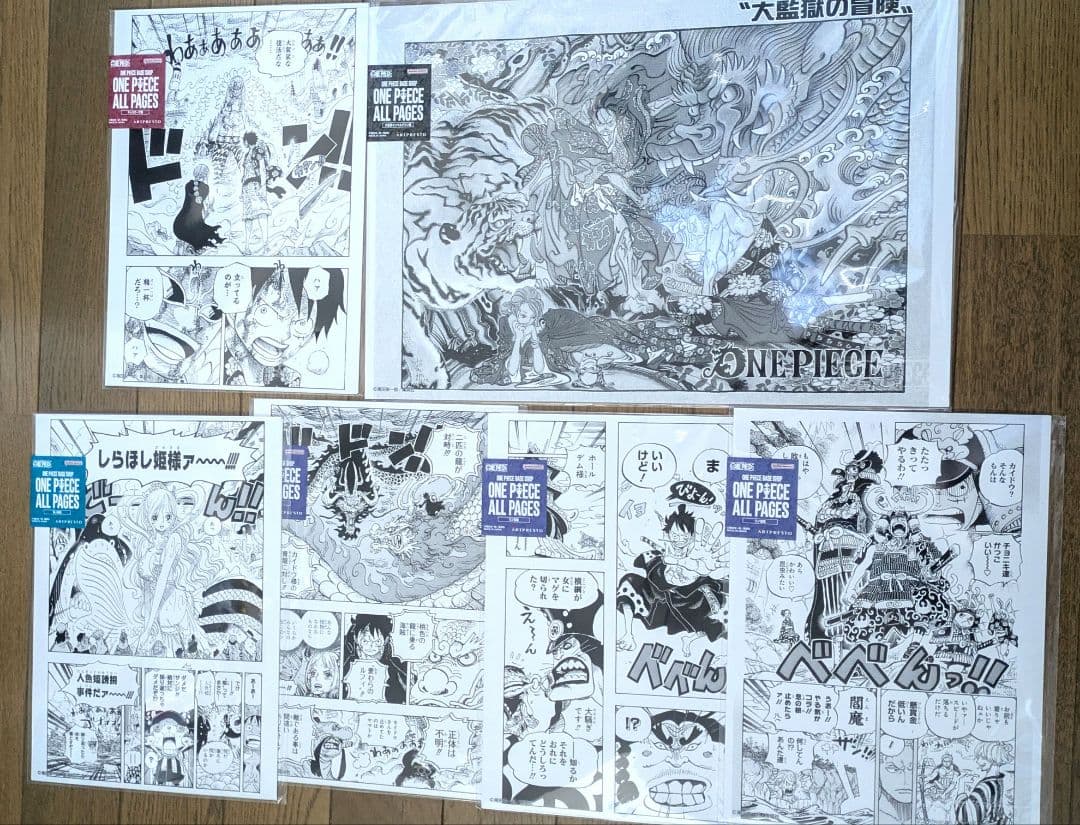 ONE PIECE ALL PAGES　6枚セット