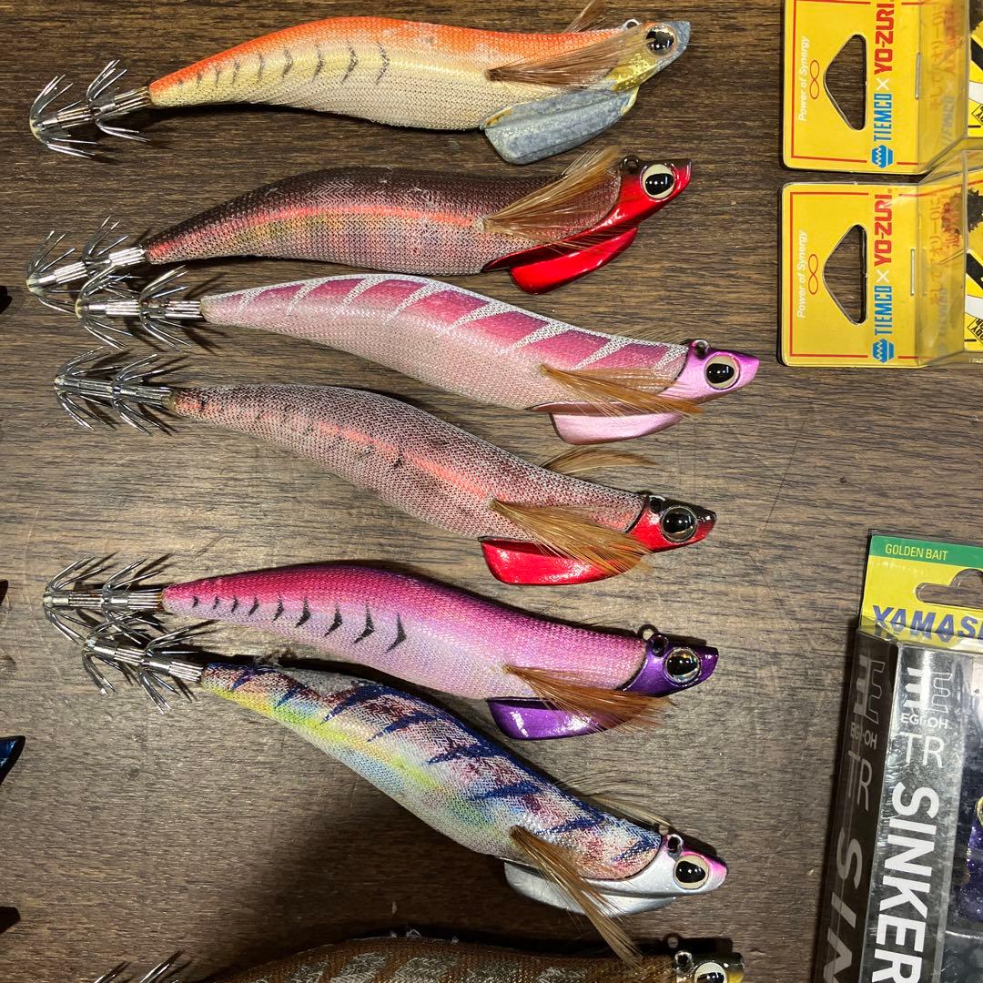 エギ・餌木 32個　ティップランたぶん１９個　ヤマシタ　エメラルダスバレーヒル等