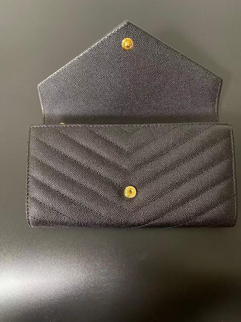 SAINT LAURENT カサンドラ チェーンウォレット ブラックuy