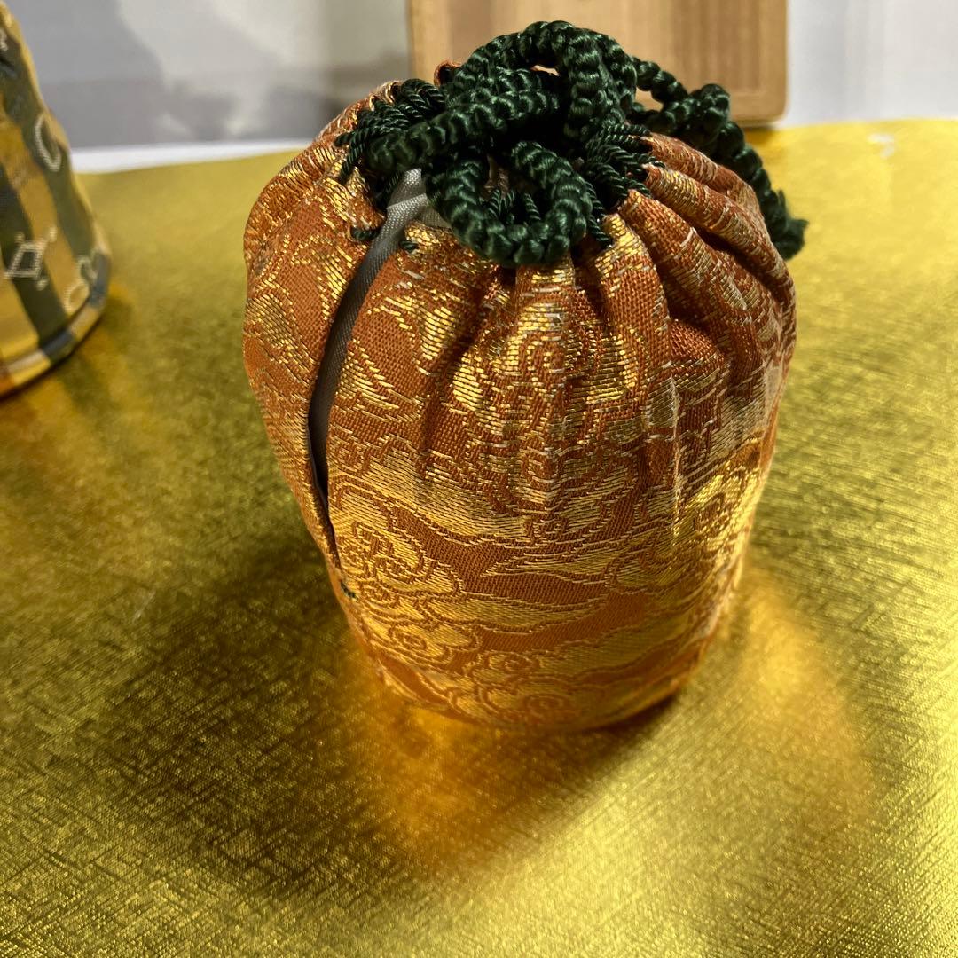 茶器　備前肩衝茶入　銘　心の友　仕覆3 而妙斎書付　伊勢崎満　共箱　N625CI