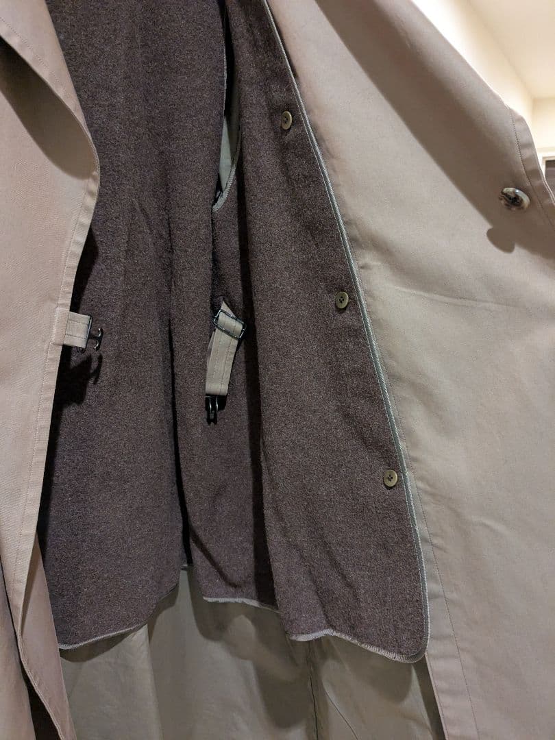 ジャケット・アウター blurhms Gabardine Double Belt TrenchCoat