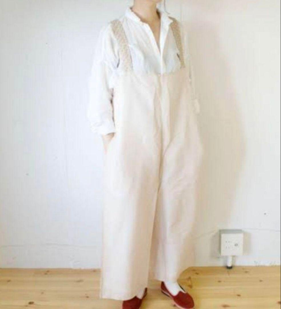 BUNON　エンブロイダリー　オーバーオール　サロペット