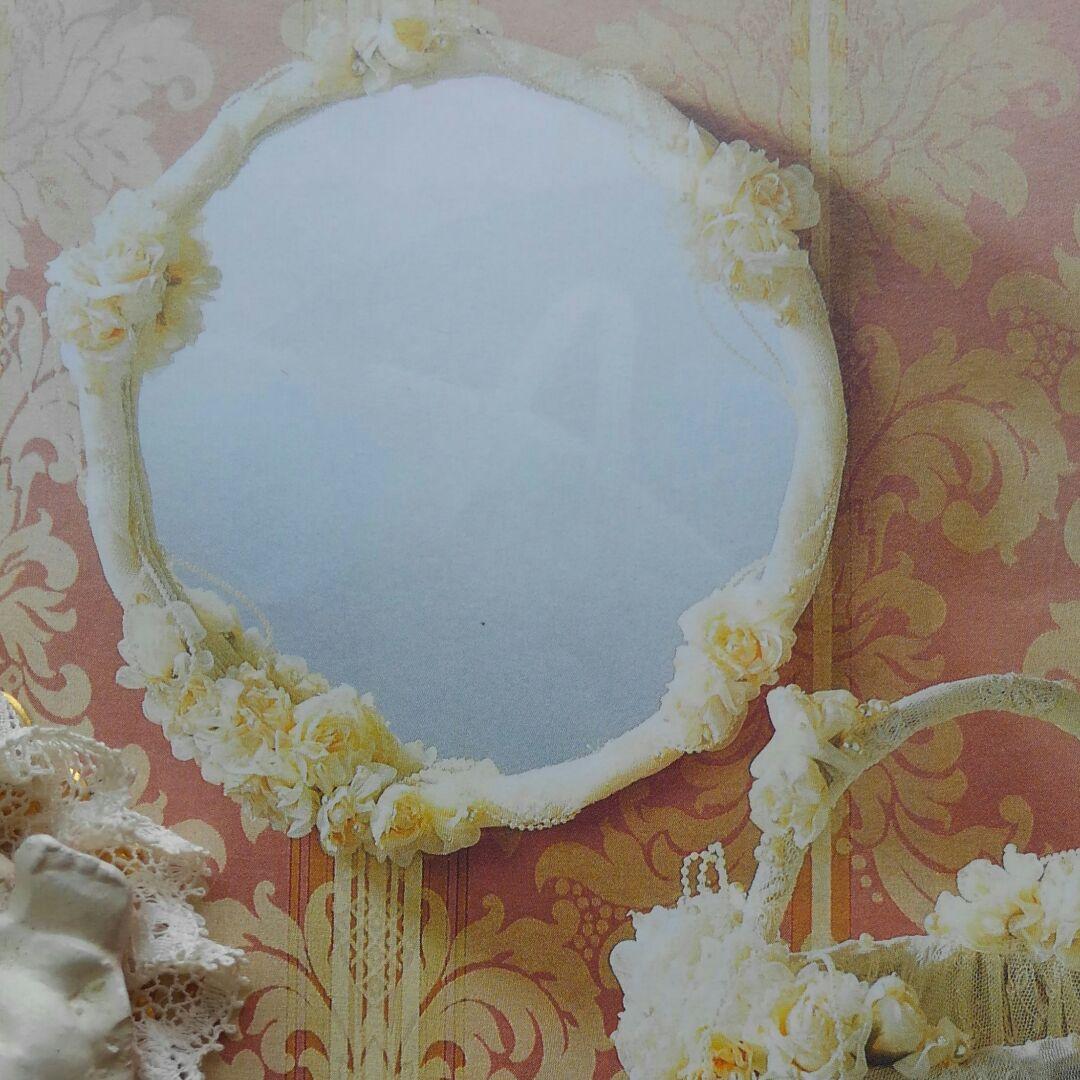 アメリカ花とパールの鏡USA 高級スタジオブライダルコレクション結婚祝い花嫁乙女