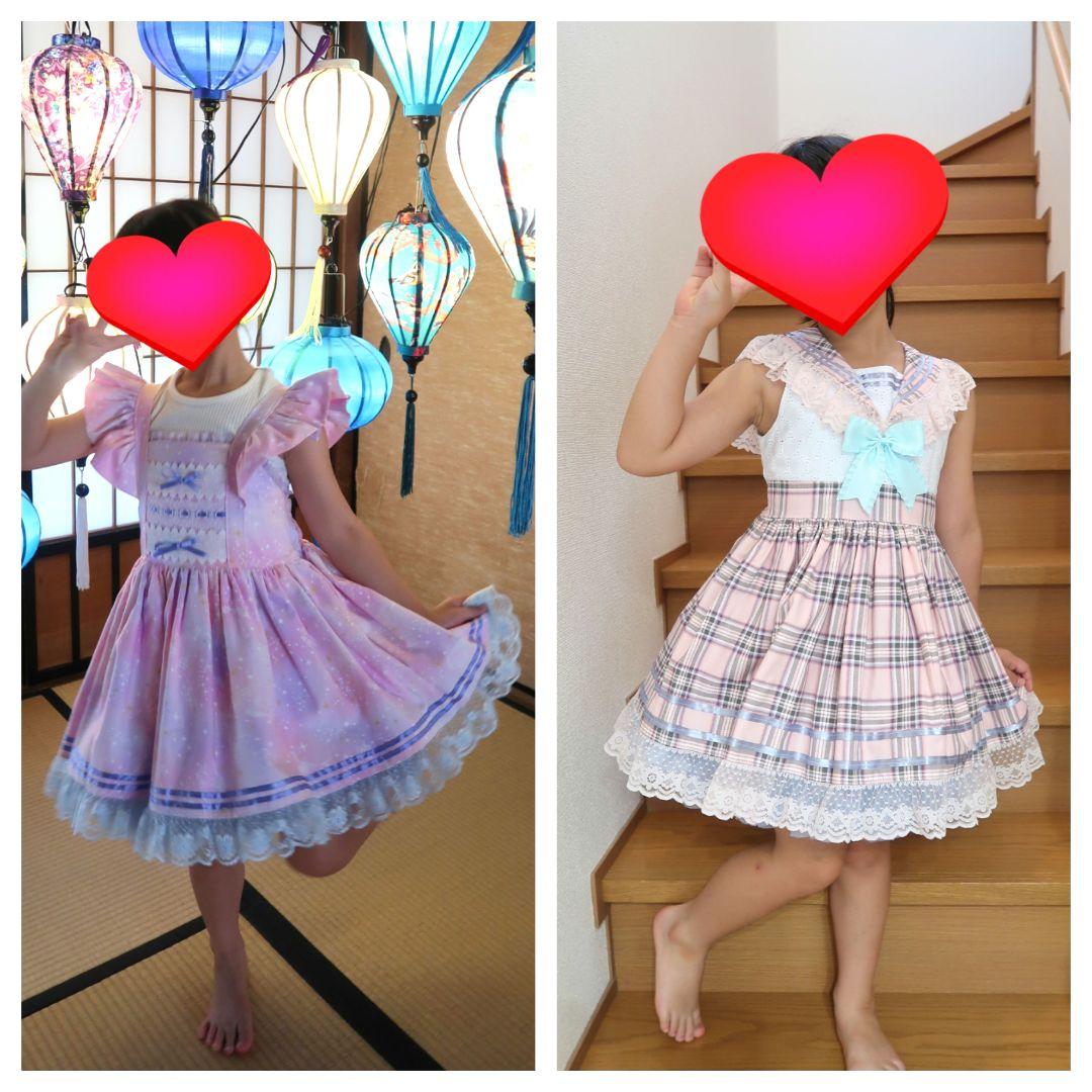 【未使用含む】ハンドメイド URAH様ワンピース＆パンツ＆ヘッドドレス6点セット