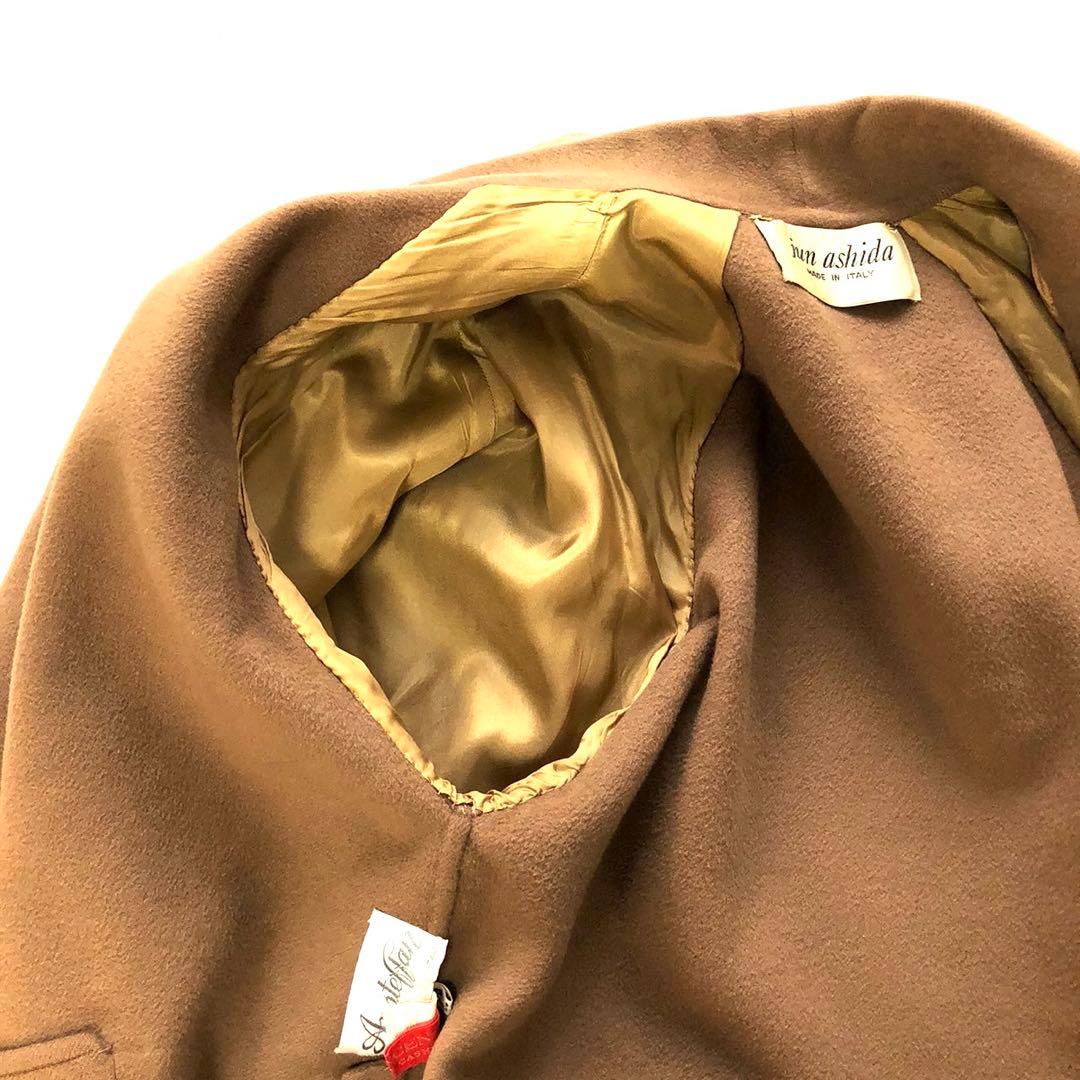 【美品✨️ジュンアシダ】 jun asida イタリア製 カシミヤ コート L