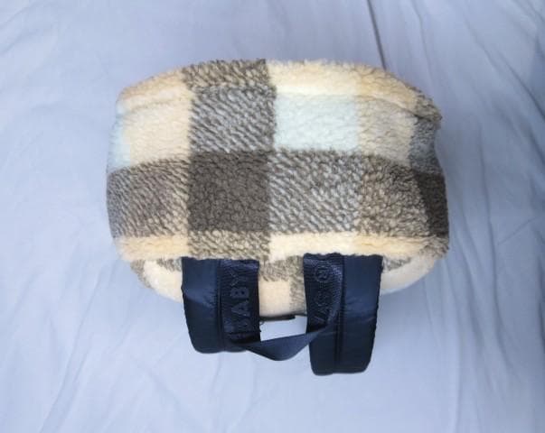 未使用品　APE チェック柄 リュック BABY MILO ボア　フリース
