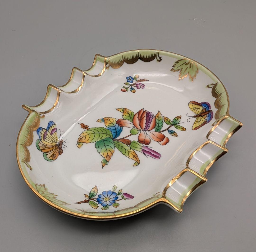 ヘレンド　ヴィクトリアブーケ　灰皿　アッシュトレイ　小物入れ　小皿