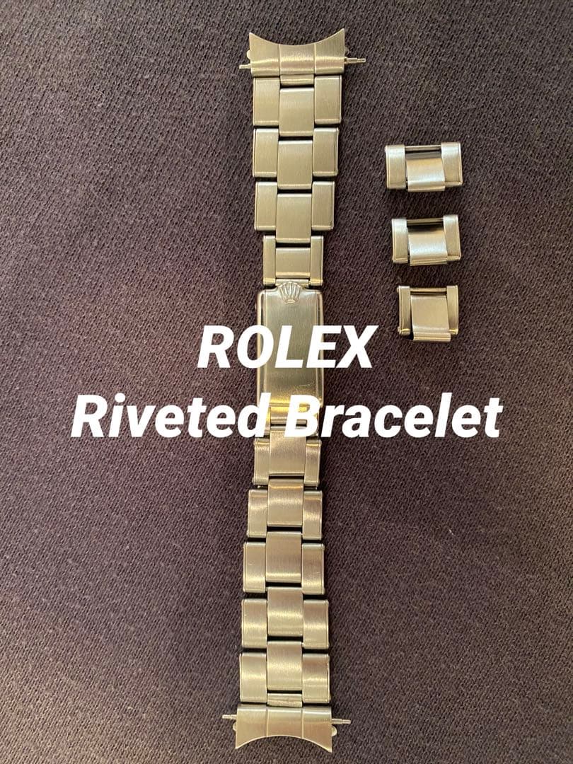 ROLEX ロレックス リベット ブレスレット 19mm 7205 FF60