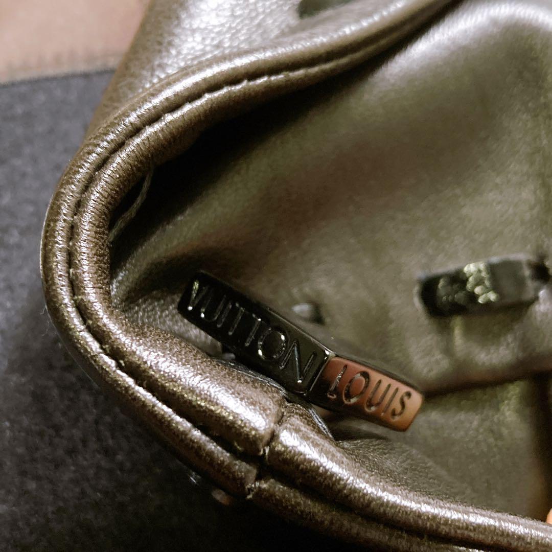 ルイヴィトン　ラムレザーコート　ジャケット　アンゴラ　カシゴラ　羊革　LV 34