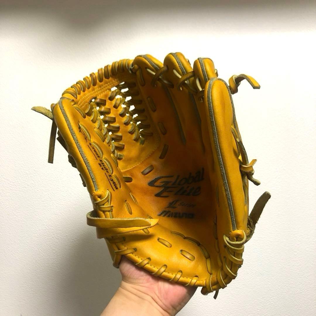 ミズノ グローバルエリート 型抜群 即戦力 極美品 硬式 内野手用グローブ