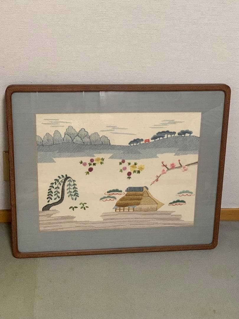 値下！戸塚刺繍　素敵な風景の額