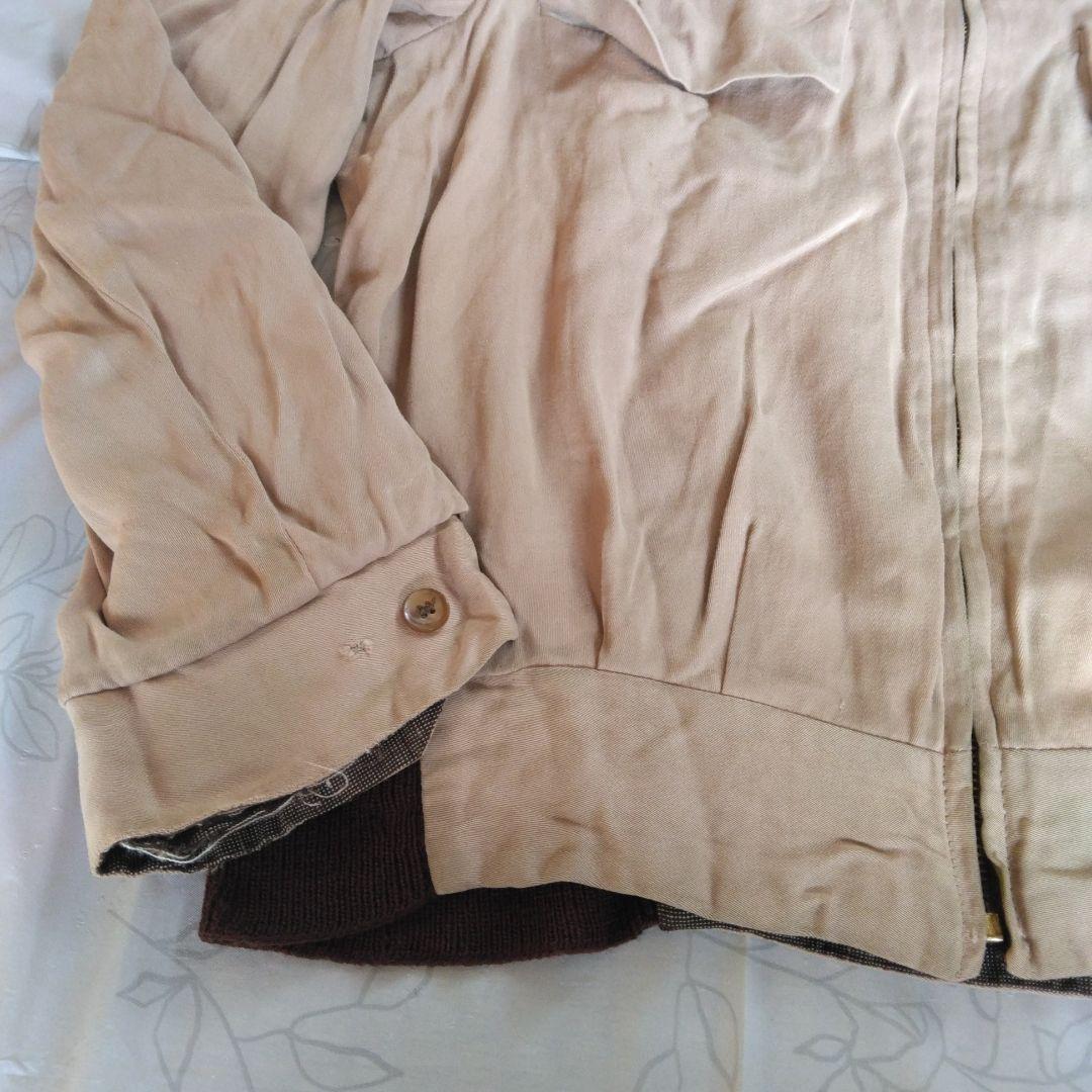 あ*様 50s～vintage ギャバジン・ギャバジャン　ネップ柄ロカビリーリバ