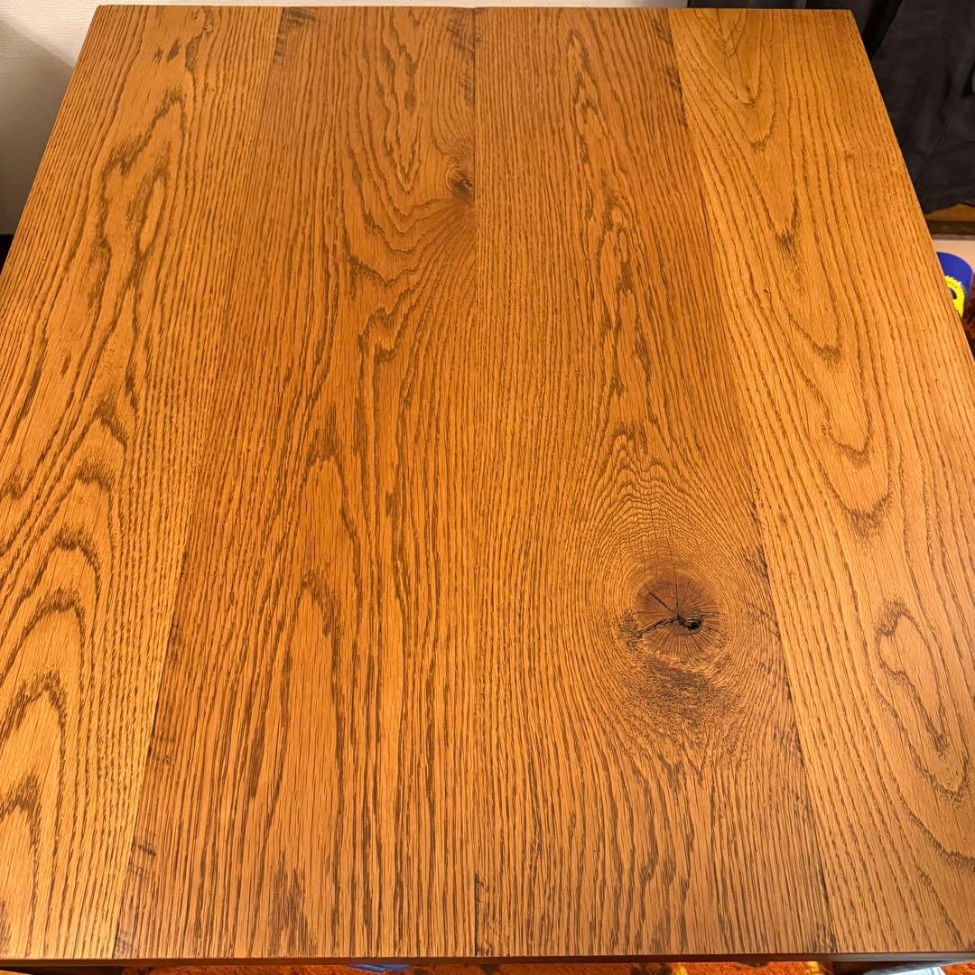 かしわもちはんTRUCKfurnitureオークアイアンレッグローテーブル