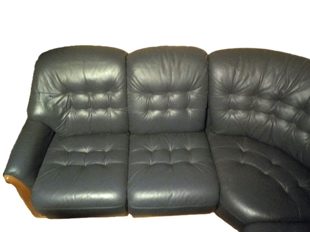 レザー　コーナーソファセット　五人掛け②