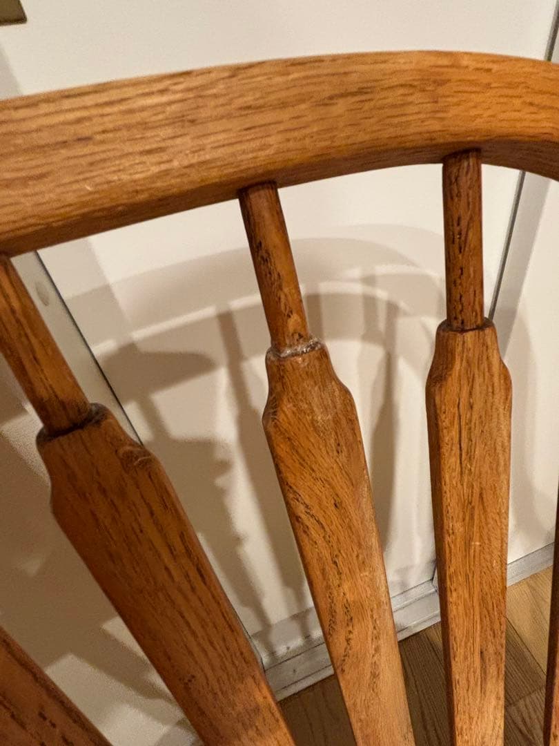 希少　アメリカ製　ダイニングチェア　アームチェア　ウィンザーチェア　剥離