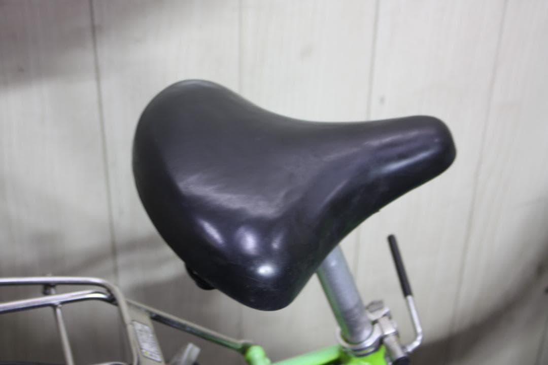 電動アシスト自転車 グリーン 前バスケット付き