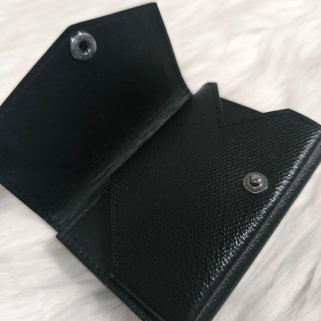 【ぽち様】アブラサス　AirTagも入る小さい財布　ブラック