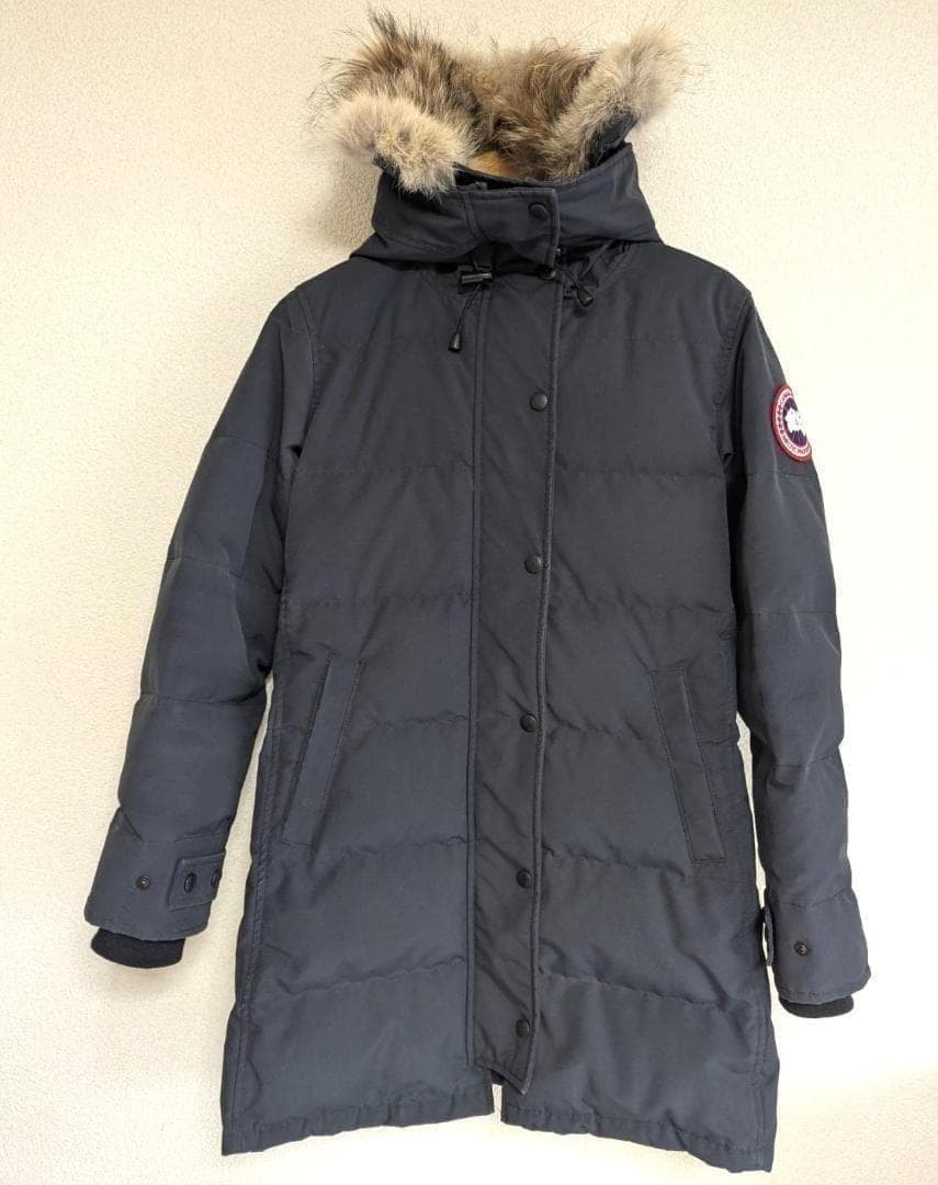 カナダグース❄️　ダウン　3802LA　シェルバーン　Sサイズ　レディース　紺