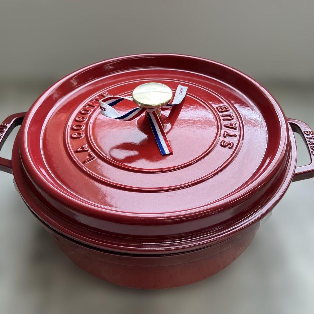 ⚫︎8/0212i13 STAUB LACOCOTTE シャロー　ストウブ26㎝