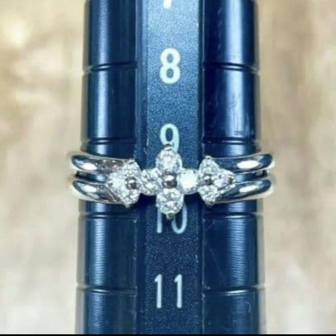 新品仕上済♥️プラチナダイヤ✨花がお好きな方✨可愛い