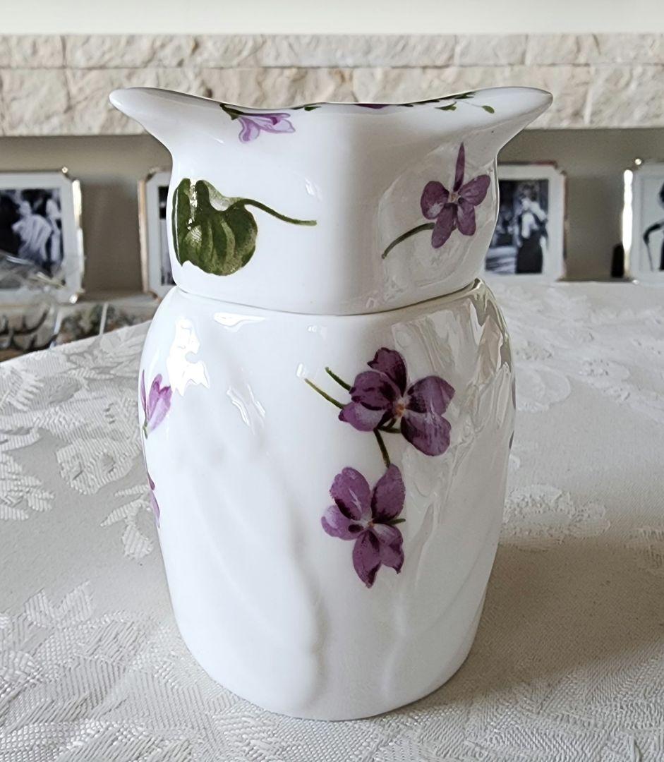 ハマースレイ ⑥ バイオレット フクロウ 爪楊枝入れ アンティーク