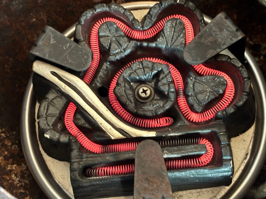 茶道具　『鉄風炉』電熱ヒーター付