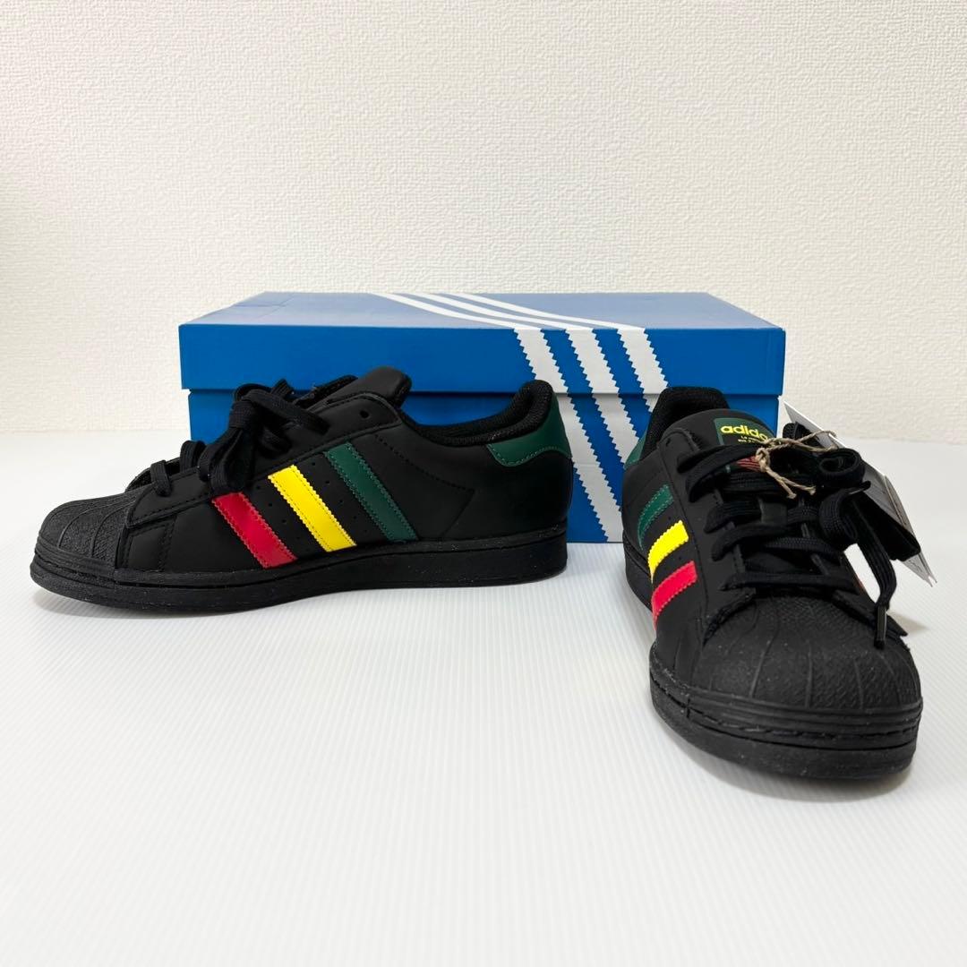 新品未使用　26㎝ アディダス　adidas スーパースター　ラスタブラック
