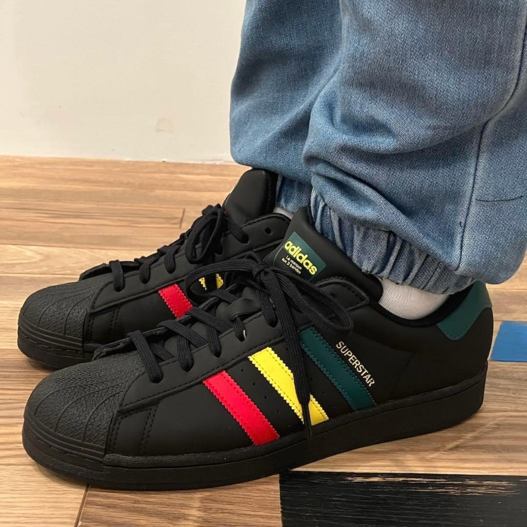 新品未使用　26㎝ アディダス　adidas スーパースター　ラスタブラック